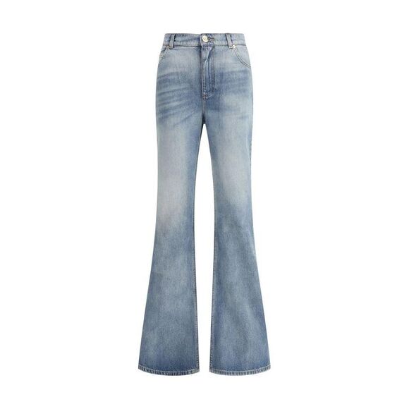 Balmain Women Blue Jeans & Pants - Picture 1 of 4